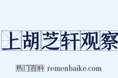 上胡芝轩观察是什么意思的图片